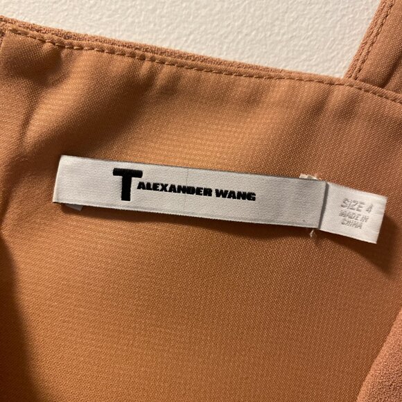 T by Alexander Wang camel coloured crop top - Picture 1 of 3